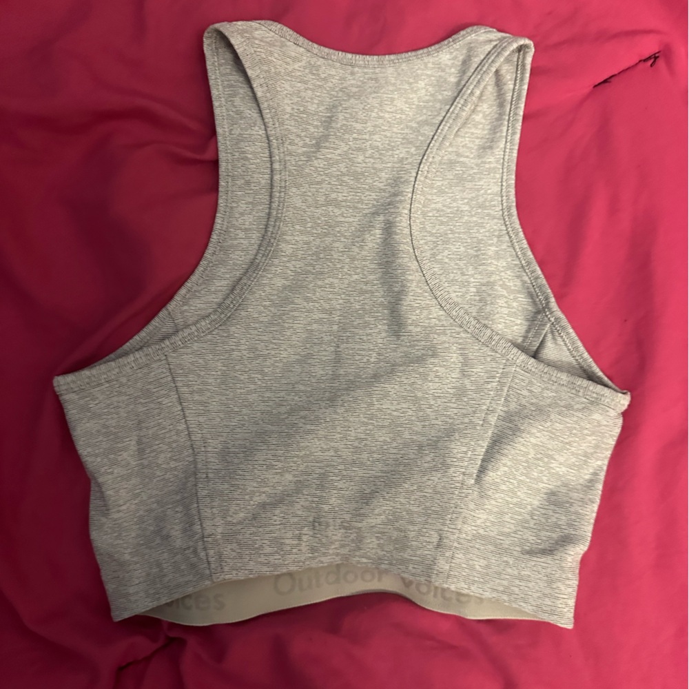 Outdoor Voices Heather Gray Sports Bra - Picture 2 of 3